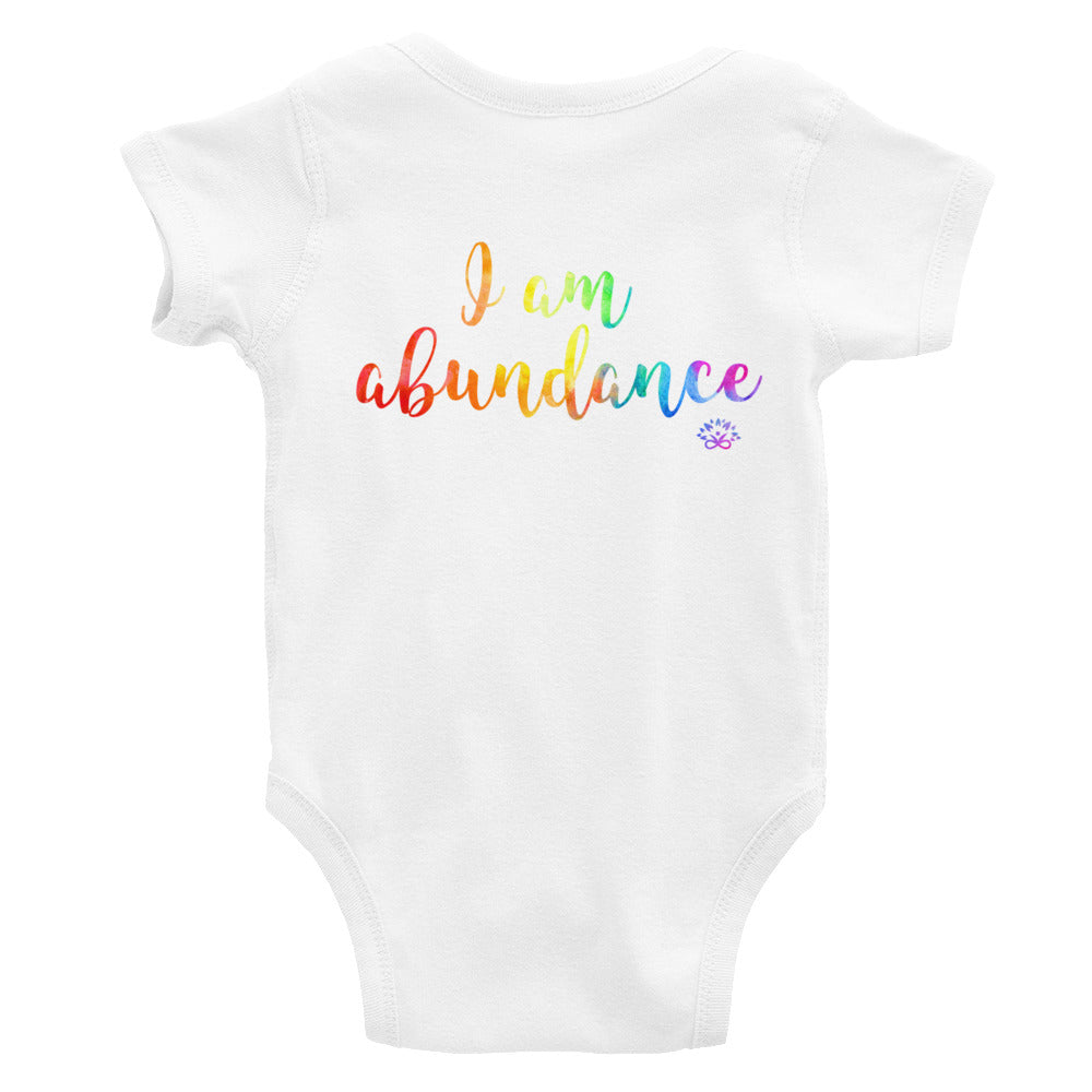 Infant Bodysuit "I am abundance"