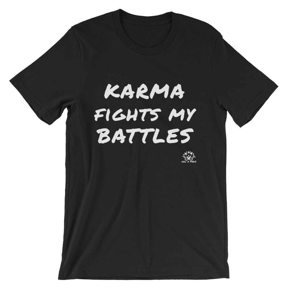 Men T-Shirt "Karma fights my battles"