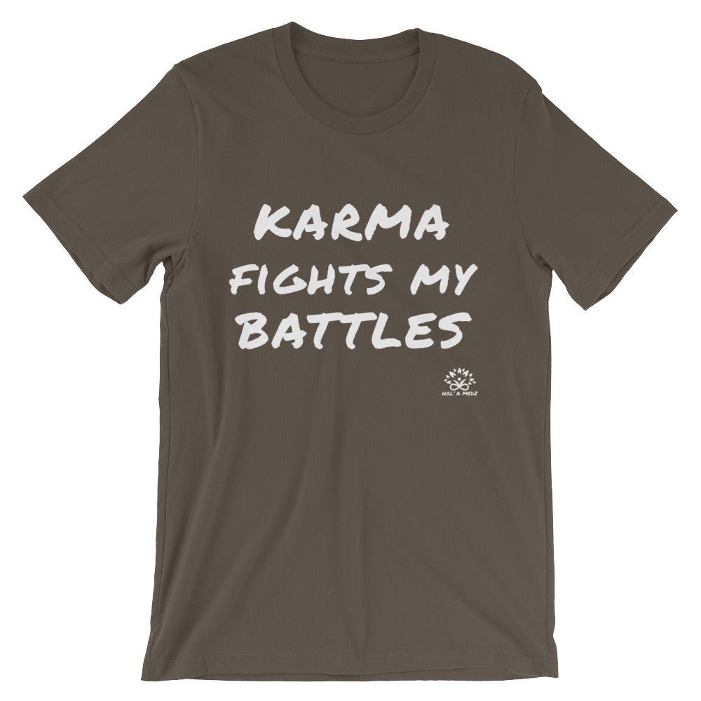 Men T-Shirt "Karma fights my battles"