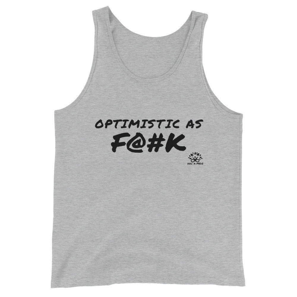 Men Tank Top "Optimistic as F@#K"