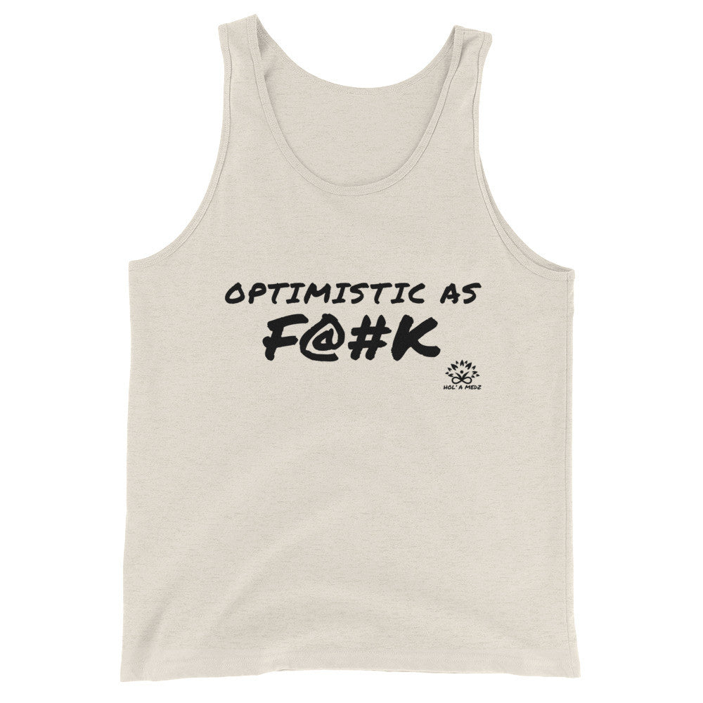 Men Tank Top "Optimistic as F@#K"