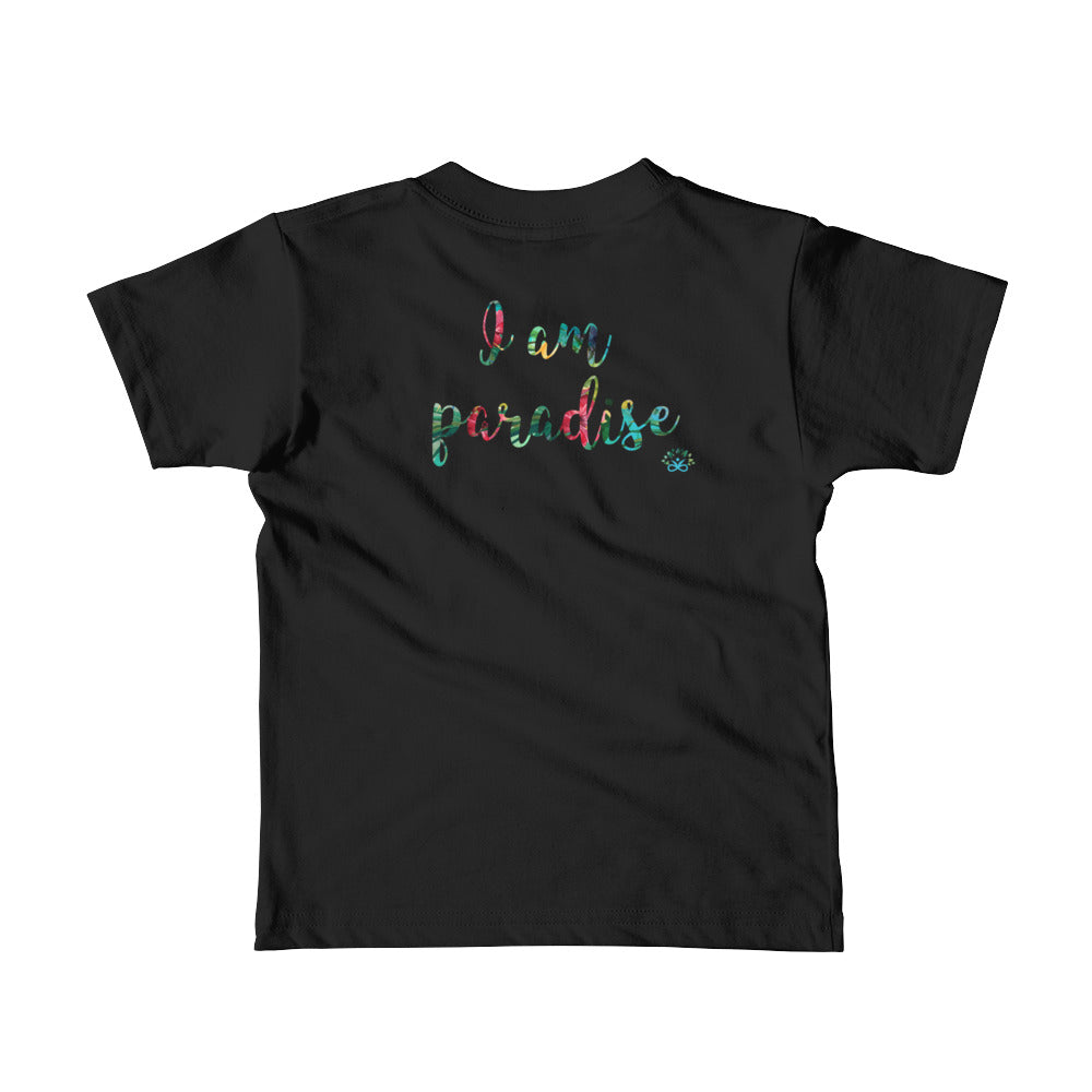 Short sleeve kids t-shirt "I'm paradise"