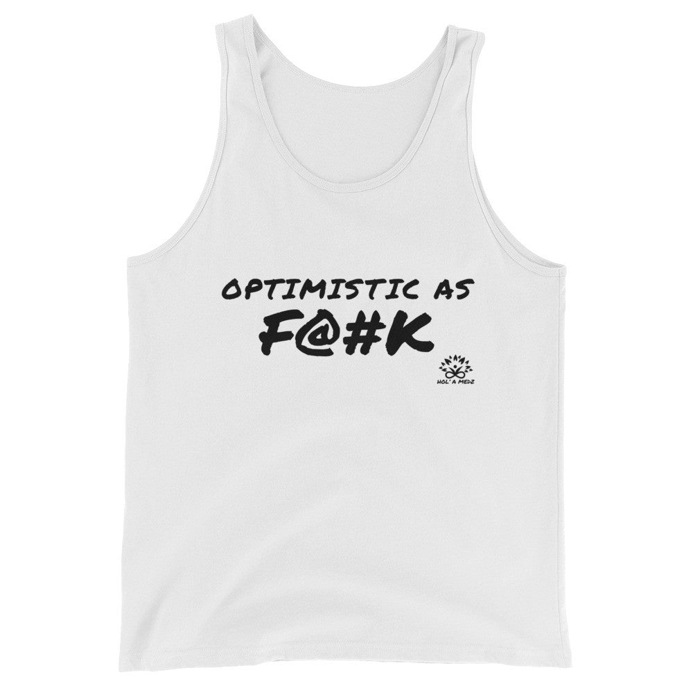 Men Tank Top "Optimistic as F@#K"