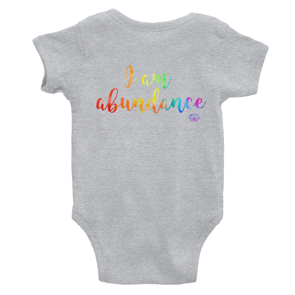 Infant Bodysuit "I am abundance"