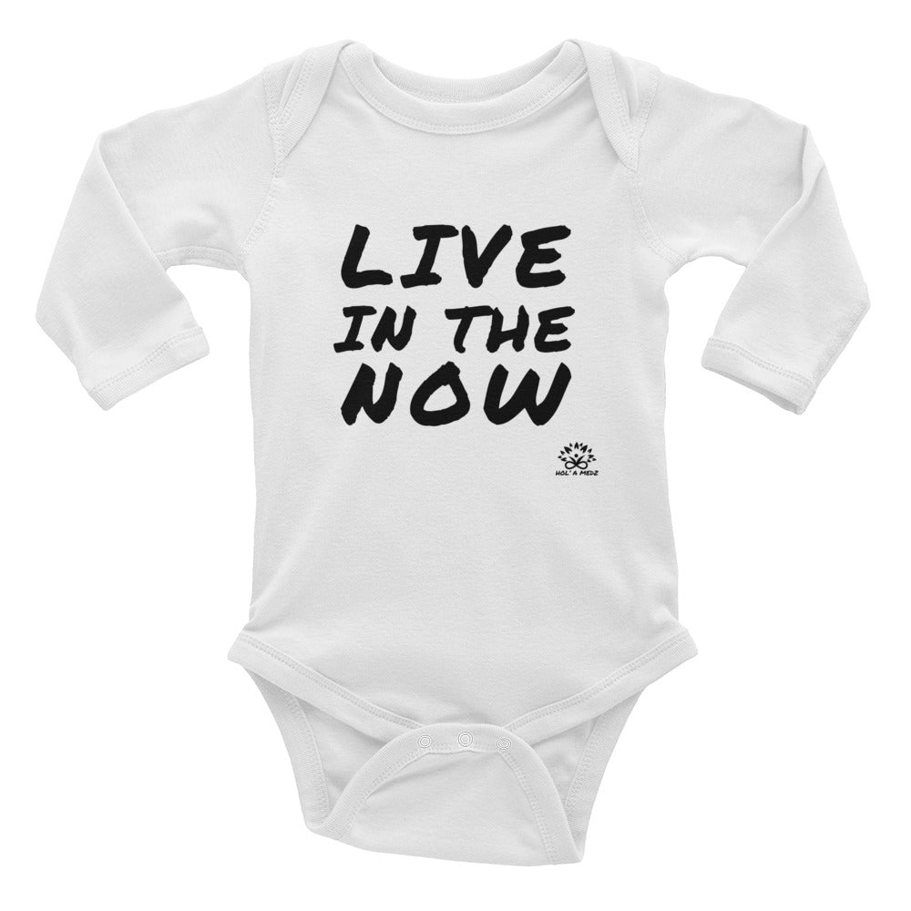 Infant Long Sleeve Bodysuit "Live in the Now"