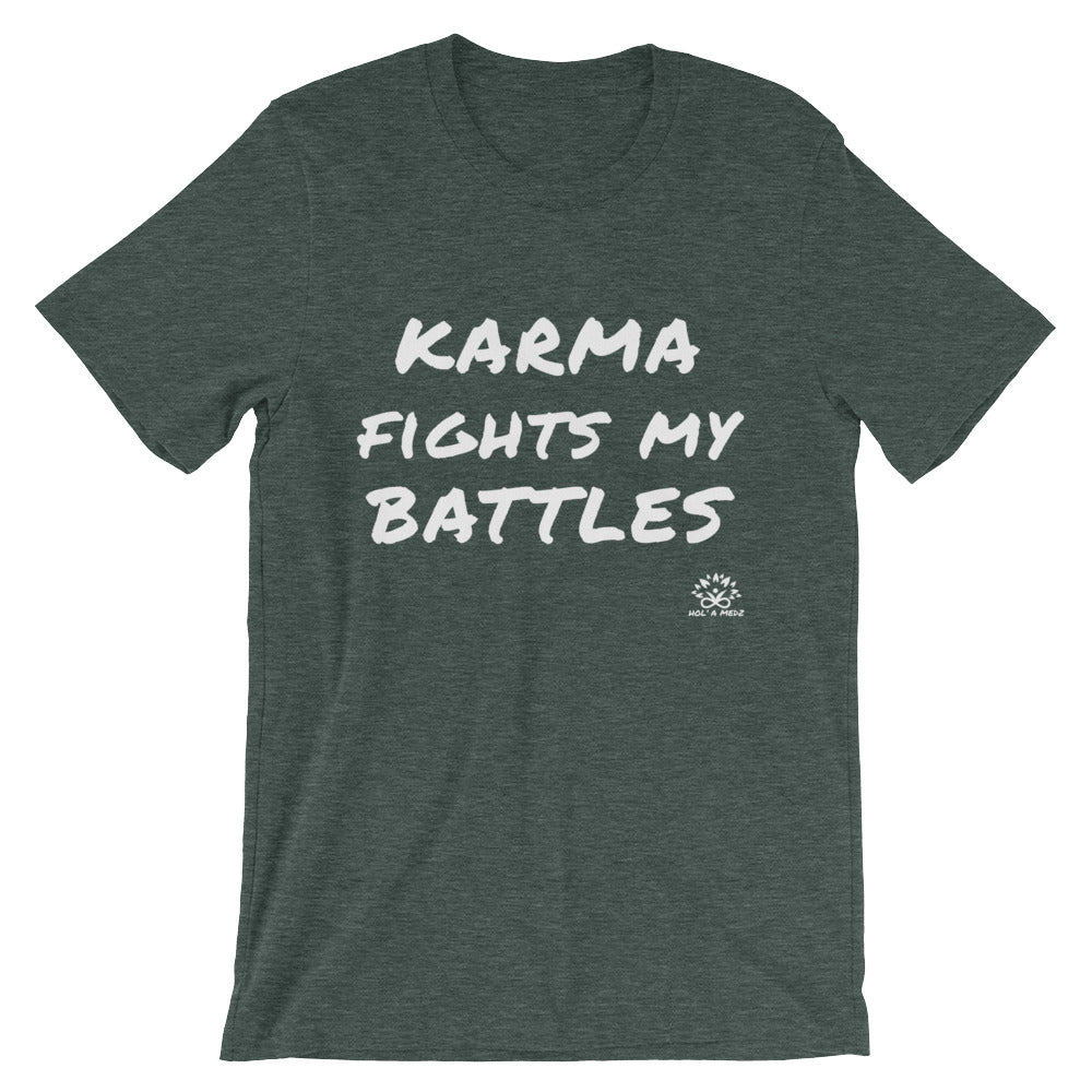 Men T-Shirt "Karma fights my battles"