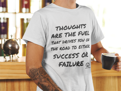 Men T-Shirt "Thoughts are the fuel"