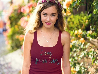 Women Tank Top "I am Paradise"