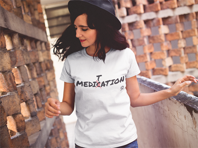 Women's short sleeve t-shirt "Meditation"