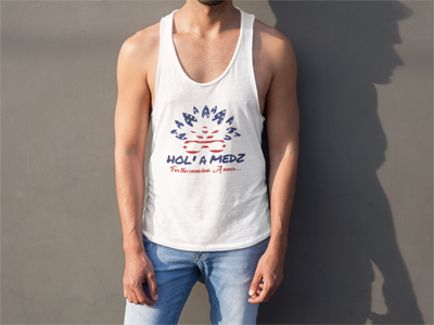 Men Tank top "American Flag"