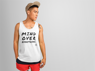 Men Tank top "Mind Over Everything"