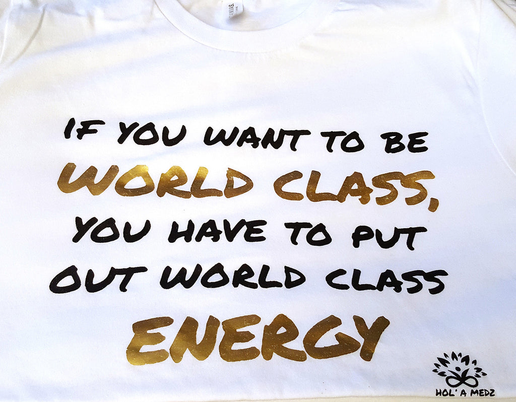 Men T-Shirt "Be World Class - Gold"